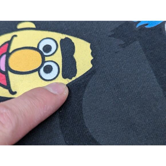 Vtg Champion Life X Sesame Street Men's Black Long-Sleeve Shirt Size Small - Picture 5 of 10